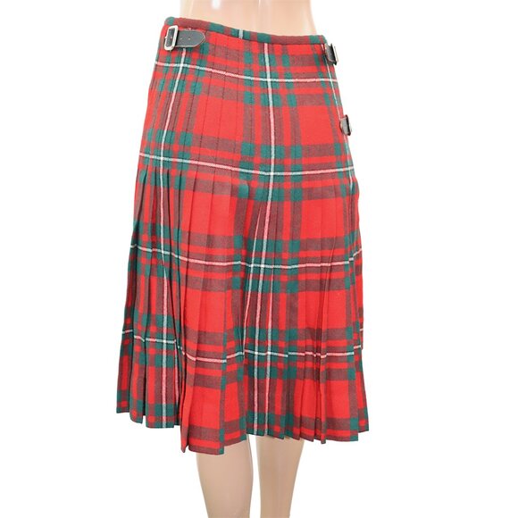 Vintage Authentic MACGREGOR Tartan Scottish Kilt Pleated Plait Skirt S-M - Picture 5 of 5